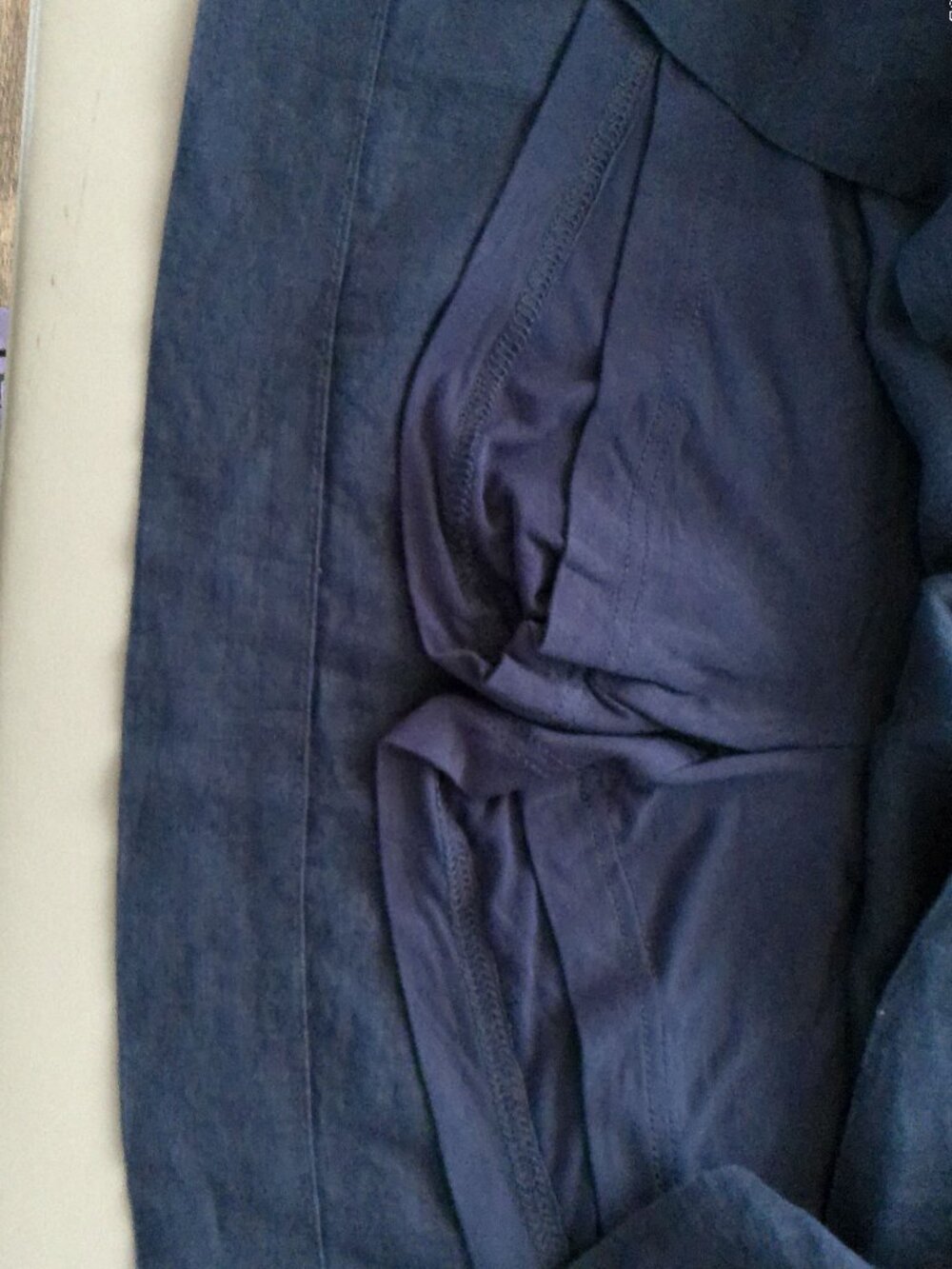 C&C CALIFORNIA Skort (Short Underneath) Pull-On 100% Linen Navy Blue NWT XL - Picture 5 of 12